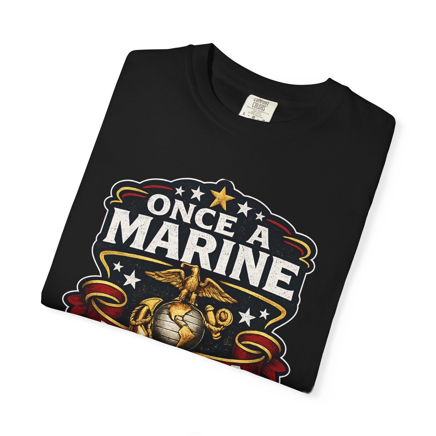 Marine Corps T-Shirt — "Once a Marine, Always a Marine" Emblem Tee